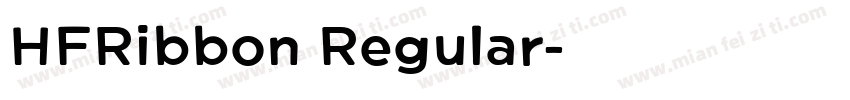 HFRibbon Regular字体转换